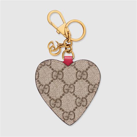 gucci heart keychain|genuine gucci keychains.